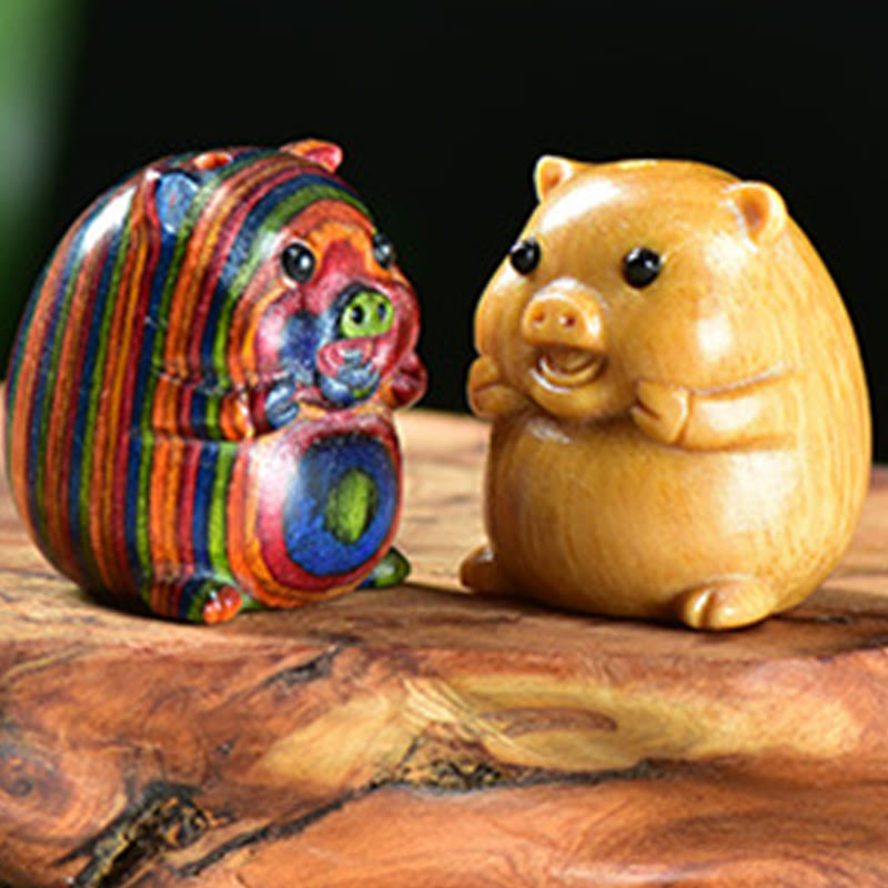 Buddha Stones, sándalo verde, hoja pequeña, sándalo rojo, cerdos adorables, animales, decoración positiva - image 15