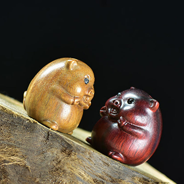 Buddha Stones, sándalo verde, hoja pequeña, sándalo rojo, cerdos adorables, animales, decoración positiva - image 19