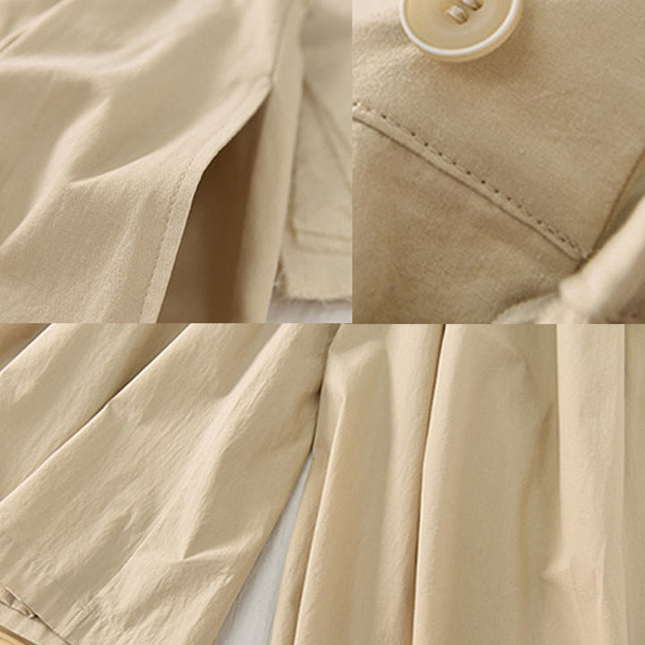 Pantalones casuales de algodón sueltos y lisos para mujer, de Buddha Stones, con pernera ancha y bolsillos - image 13