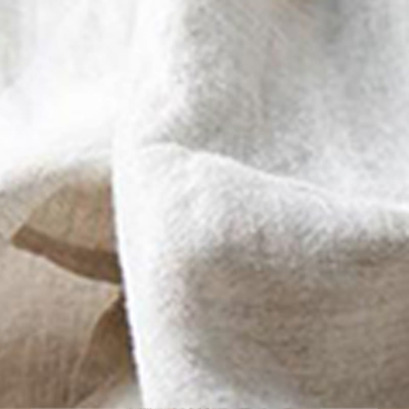 Pantalones casuales Buddha Stones de algodón con dobladillo con abertura para mujer, de pierna ancha y bolsillos, de largo 7-8 - image 4