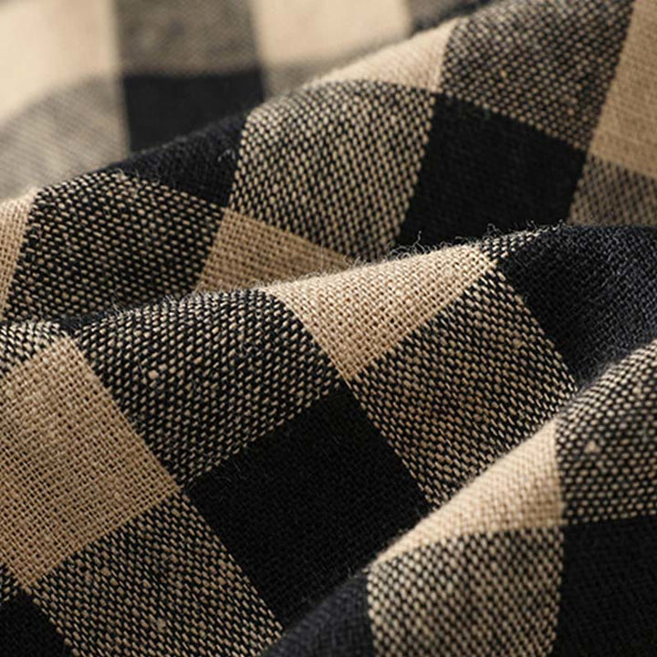 Pantalones casuales de algodón con costuras de Buddha Stones, de pierna ancha y bolsillos para mujer, tallas 7-8 - image 6