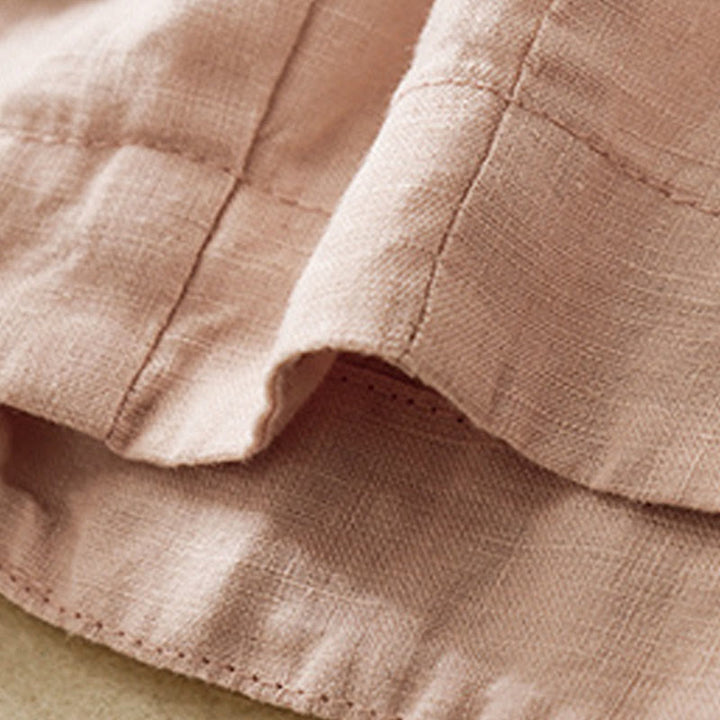 Pantalones casuales de lino y algodón para mujer, estilo harén, con bolsillos y estampado de Buddha Stones - image 24