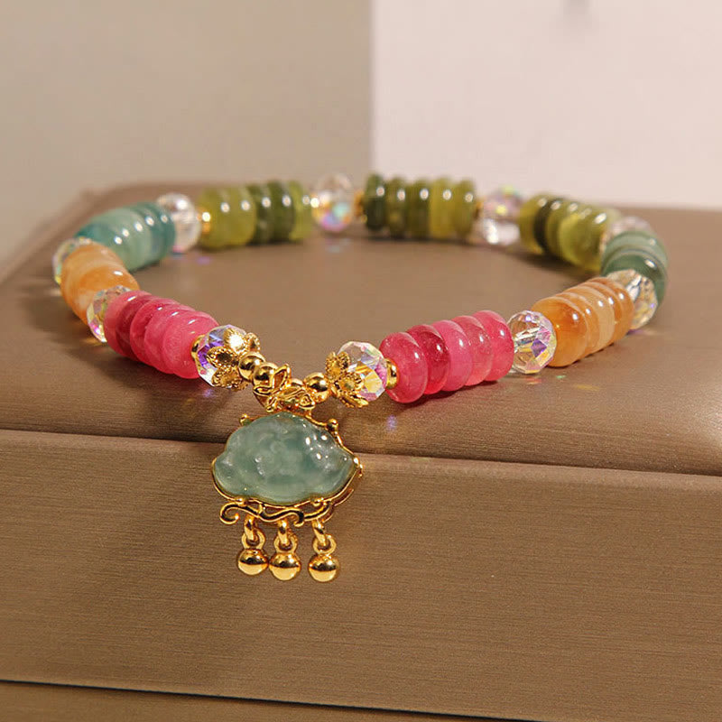 Pulsera positiva de turmalina nube auspiciosa con Buddha Stones - image 2
