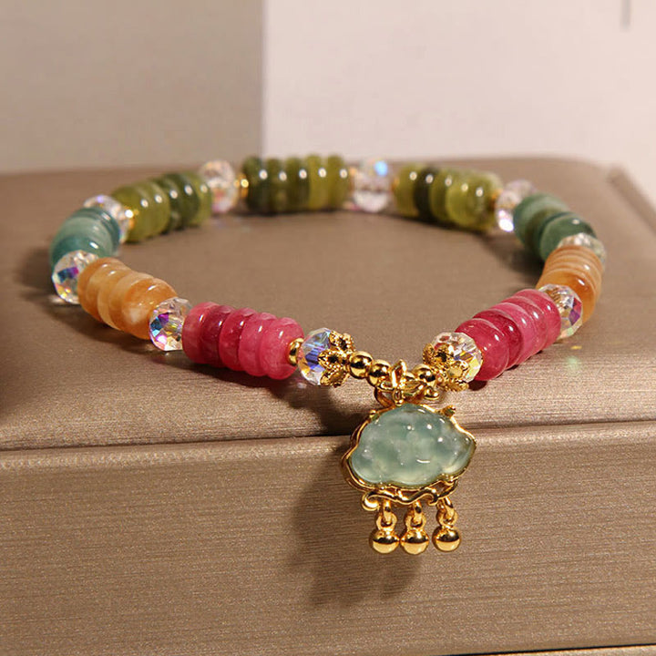 Pulsera positiva de turmalina nube auspiciosa con Buddha Stones - image 3