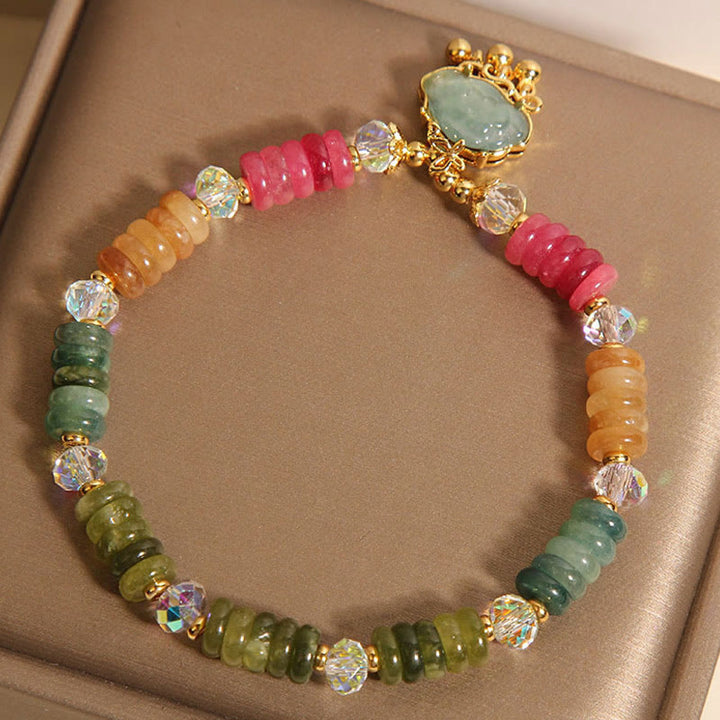 Pulsera positiva de turmalina nube auspiciosa con Buddha Stones - image 5