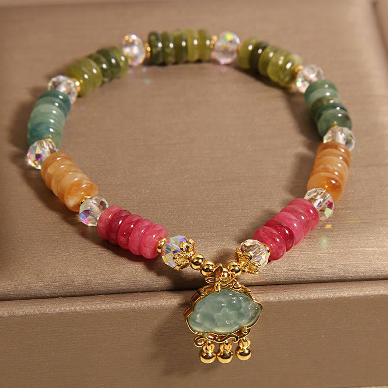 Pulsera positiva de turmalina nube auspiciosa con Buddha Stones - image 6