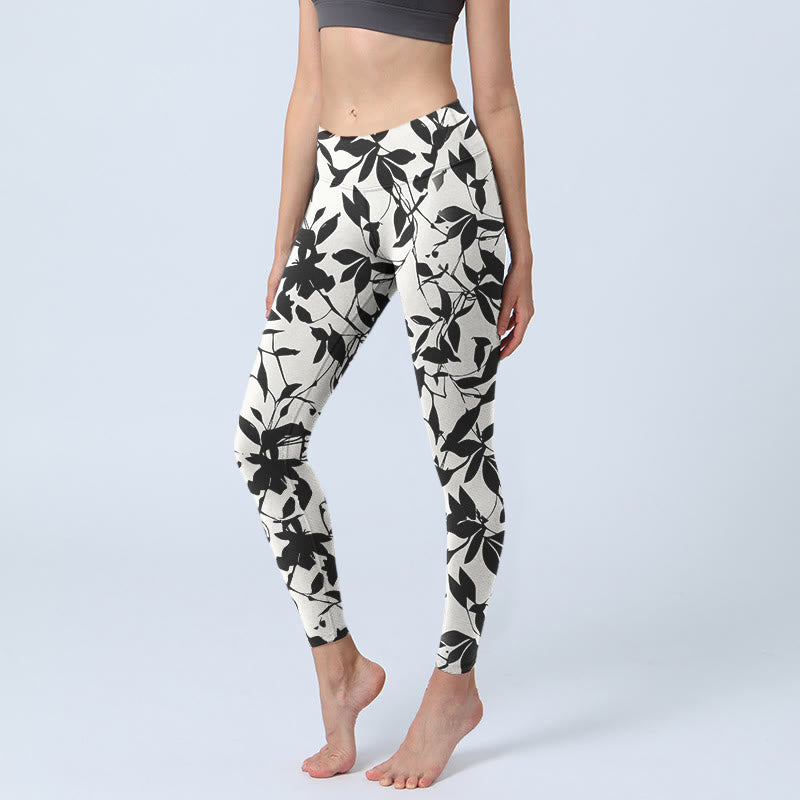 Leggings de yoga para mujer con estampado de Buddha Stones - Nieve - US18，UK/AU22，EU50 (4XL) - image 1