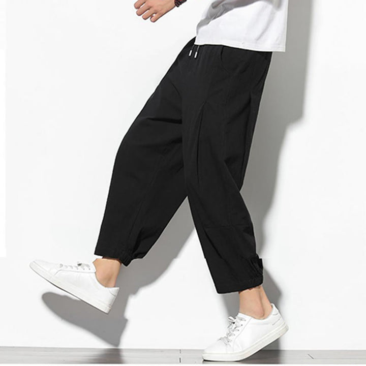 Pantalones de verano Buddha Stones para hombre, de algodón y lino, con bolsillos, talla 7-8 - image 20