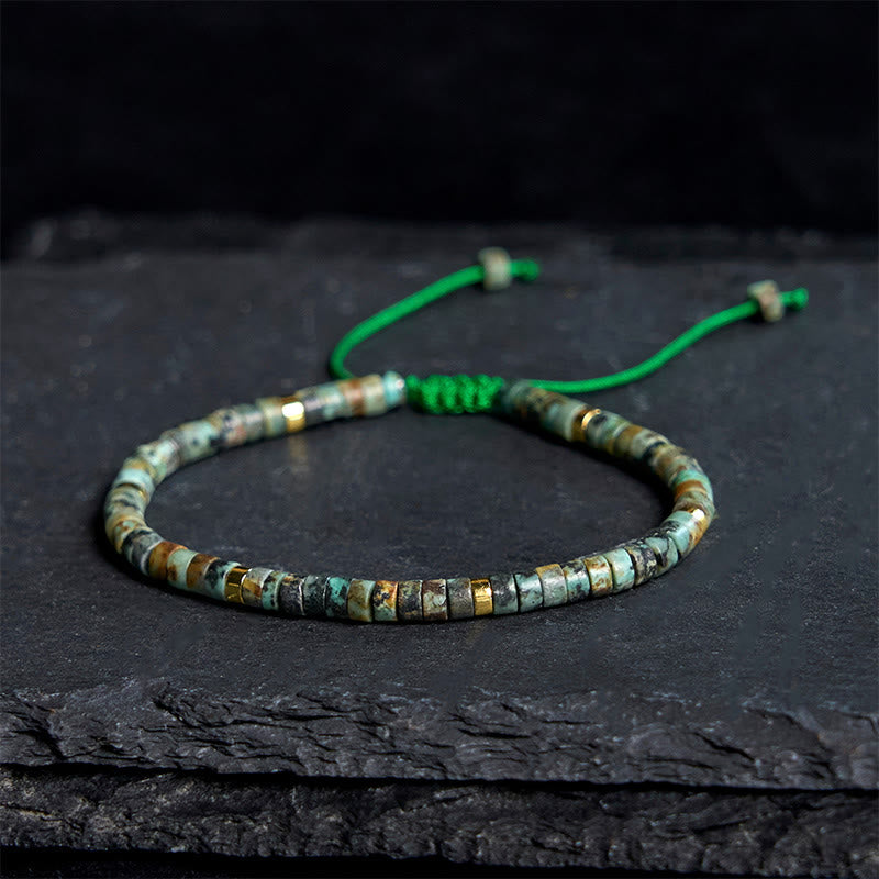 Pulsera de cuentas espaciadoras purificadoras de turquesa con Buddha Stones