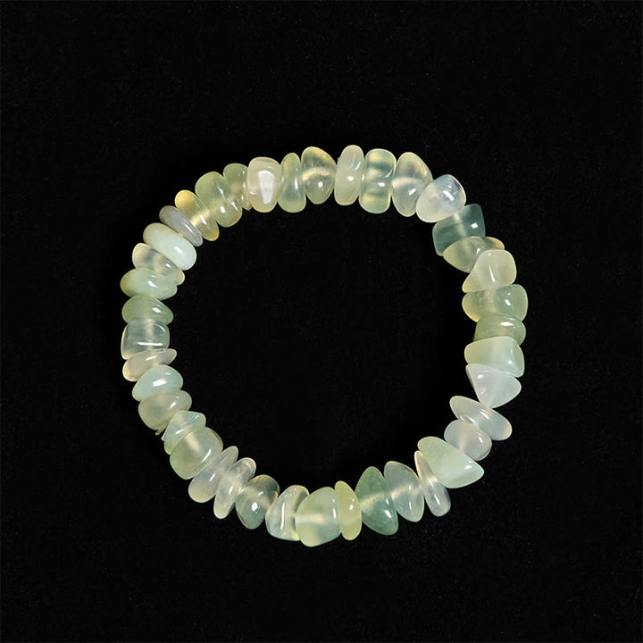 Pulsera de la paz con bloques irregulares de peridoto natural de Buddha Stones