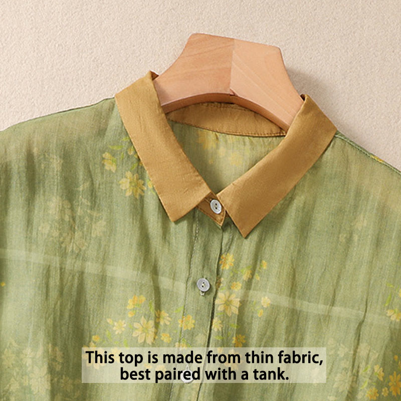 Camisa de manga corta para mujer con Buddha Stones - image 3