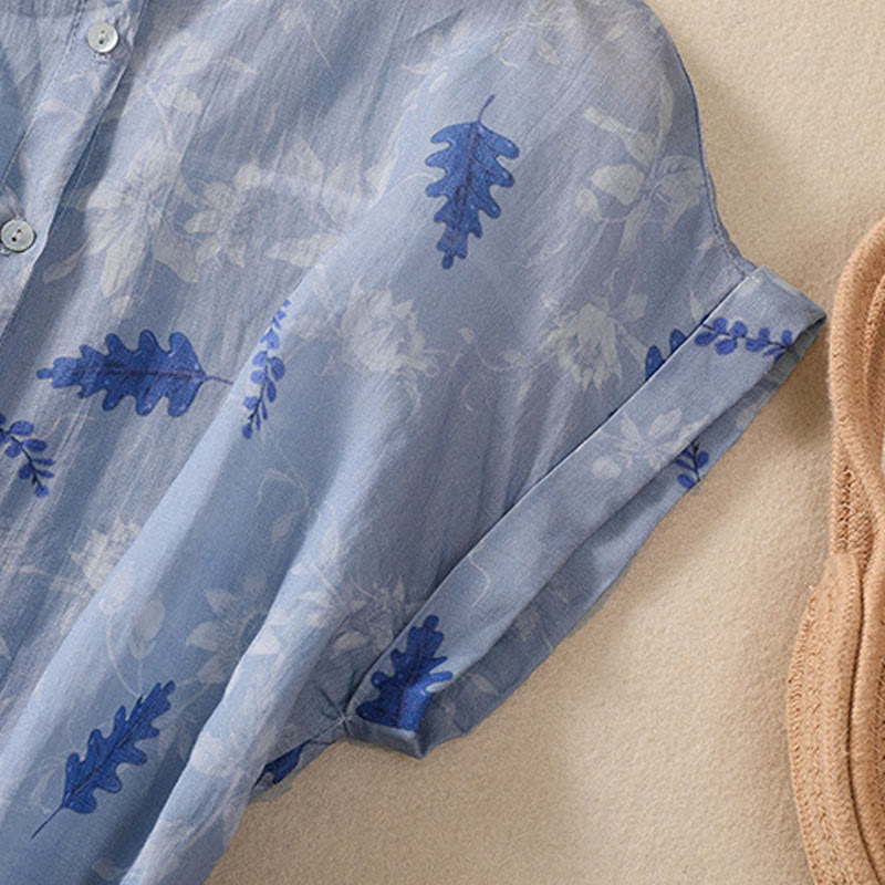 Camisa de manga corta para mujer con Buddha Stones - image 13