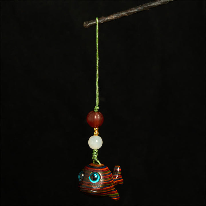 Buddha Stones, arcoíris, eucalipto, delfín, tallado con un efecto positivo, decoración para colgar en el teléfono. - image 10