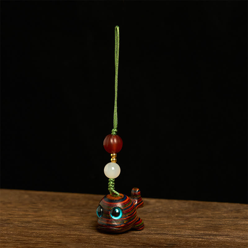 Buddha Stones, arcoíris, eucalipto, delfín, tallado con un efecto positivo, decoración para colgar en el teléfono. - Decoración colgante para teléfono - image 9