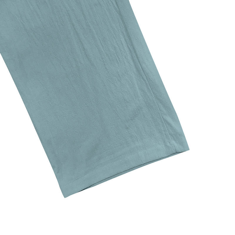 Pantalones casuales de algodón con botones y bolsillos para hombre , de Buddha Stones - image 13