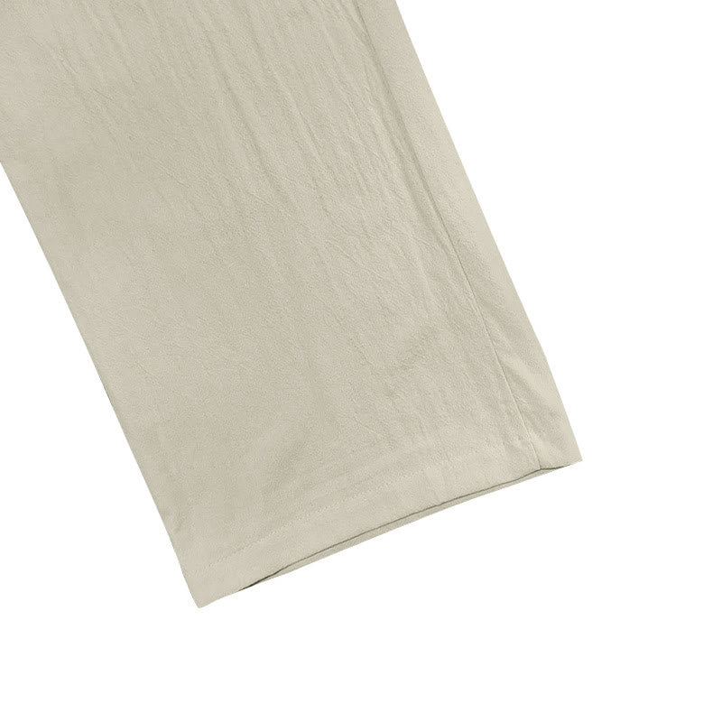 Pantalones casuales de algodón con botones y bolsillos para hombre , de Buddha Stones - image 22