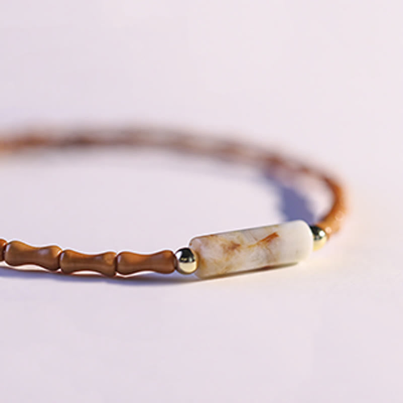 Pulsera de la paz de hueso de oliva ultrafino de Buddha Stones - image 7