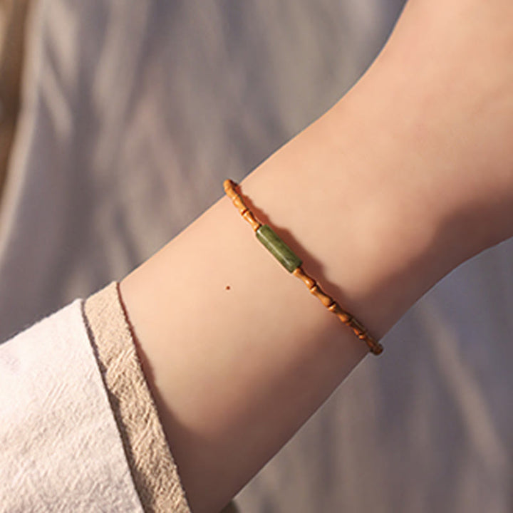 Pulsera de la paz de hueso de oliva ultrafino de Buddha Stones - image 15