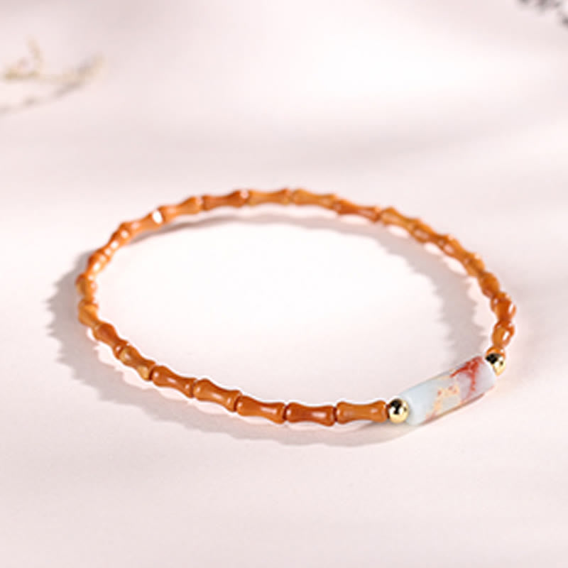Pulsera de la paz de hueso de oliva ultrafino de Buddha Stones - image 4