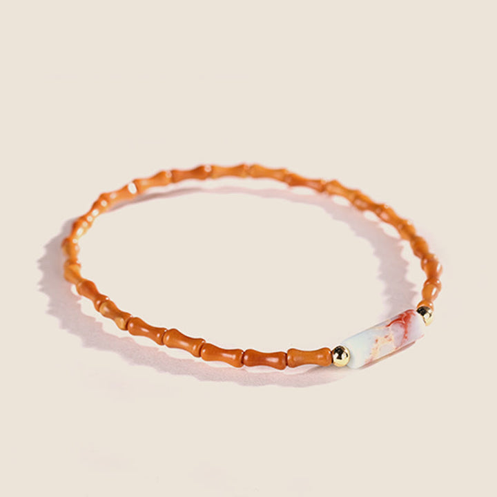 Pulsera de la paz de hueso de oliva ultrafino de Buddha Stones - image 3
