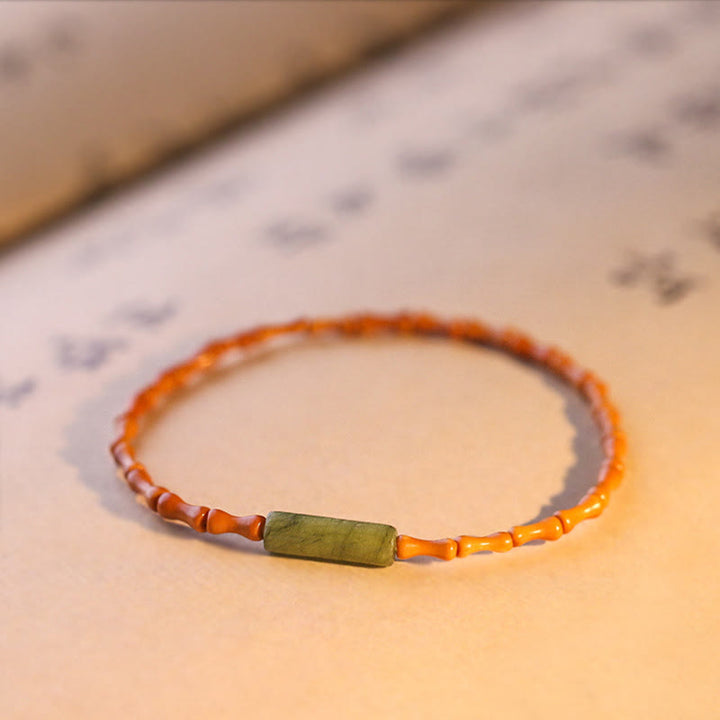Pulsera de la paz de hueso de oliva ultrafino de Buddha Stones - image 13