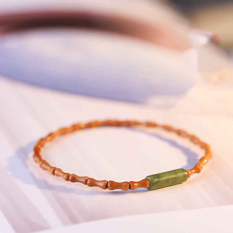 Pulsera de la paz de hueso de oliva ultrafino de Buddha Stones - image 14