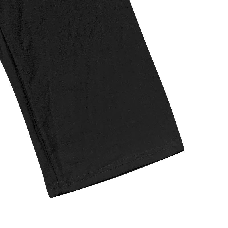 Pantalones de algodón para hombre con bolsillos y botones de color liso con cordón ajustable y Buddha Stones - image 13