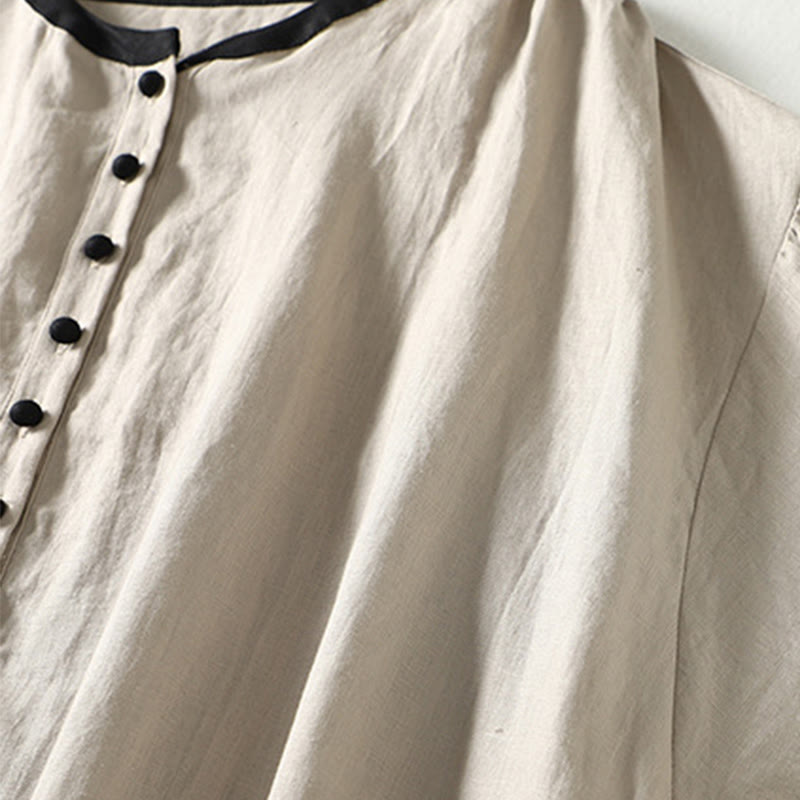 Abrigo de manga larga para mujer con diseño de Buddha Stones y bolsillos - image 5