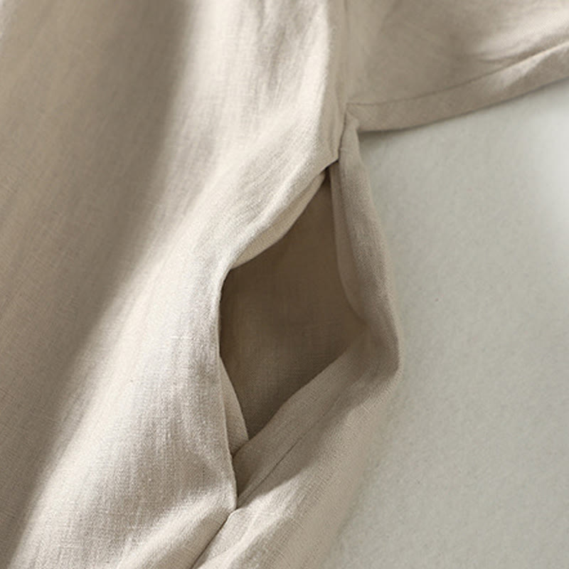 Abrigo de manga larga para mujer con diseño de Buddha Stones y bolsillos - image 9