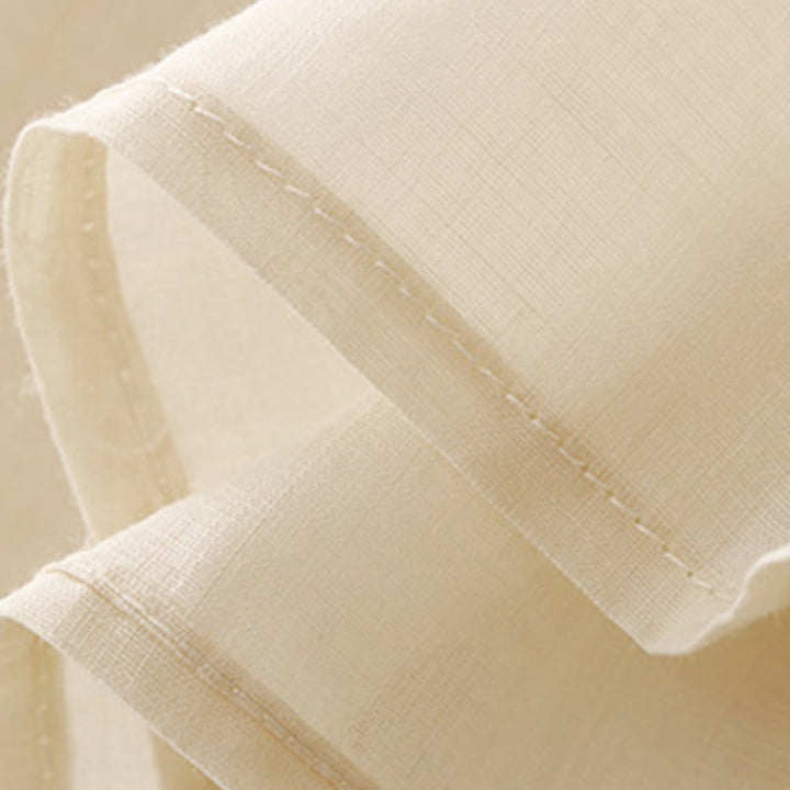 Camisa de algodón de manga tres cuartos para mujer con diseño de botones delanteros bordados con Buddha Stones  - image 16