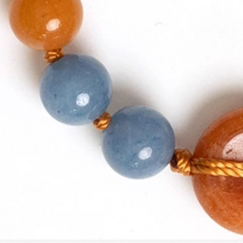 Pulsera curativa con hebilla de paz y aventurina coloreada con Buddha Stones - image 12