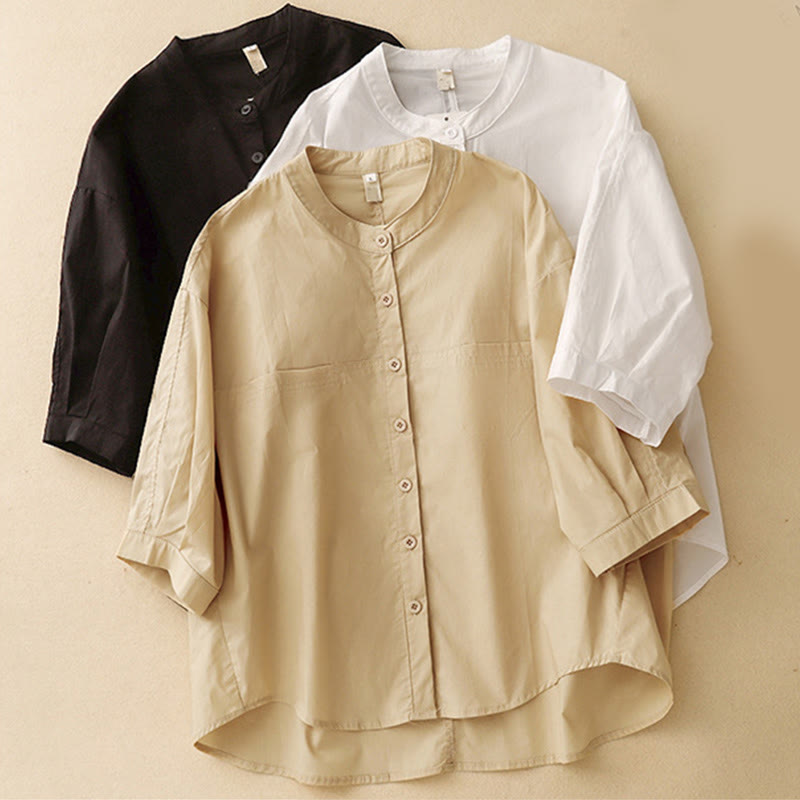 Conjunto de 2 piezas de camisa de manga tres cuartos y pantalones harén para mujer con Buddha Stones para meditación - image 36
