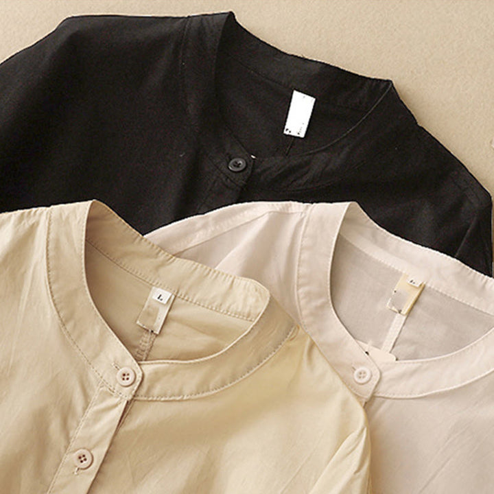 Conjunto de 2 piezas de camisa de manga tres cuartos y pantalones harén para mujer con Buddha Stones para meditación - image 37