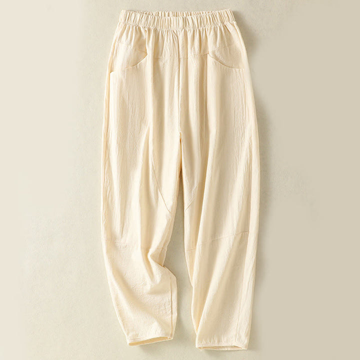 Conjunto de 2 piezas de camisa de manga corta y pantalones harén para mujer con Buddha Stones y ropa de meditación - image 10