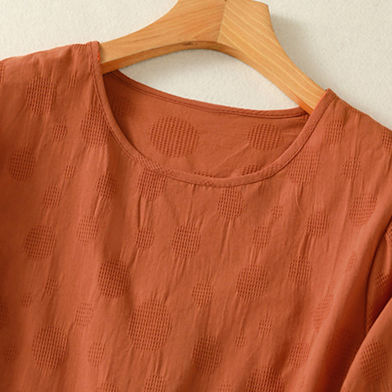 Conjunto de ropa de meditación Buddha Stones de 2 piezas: camisa de manga corta lisa para mujer, pantalones harem. - image 19