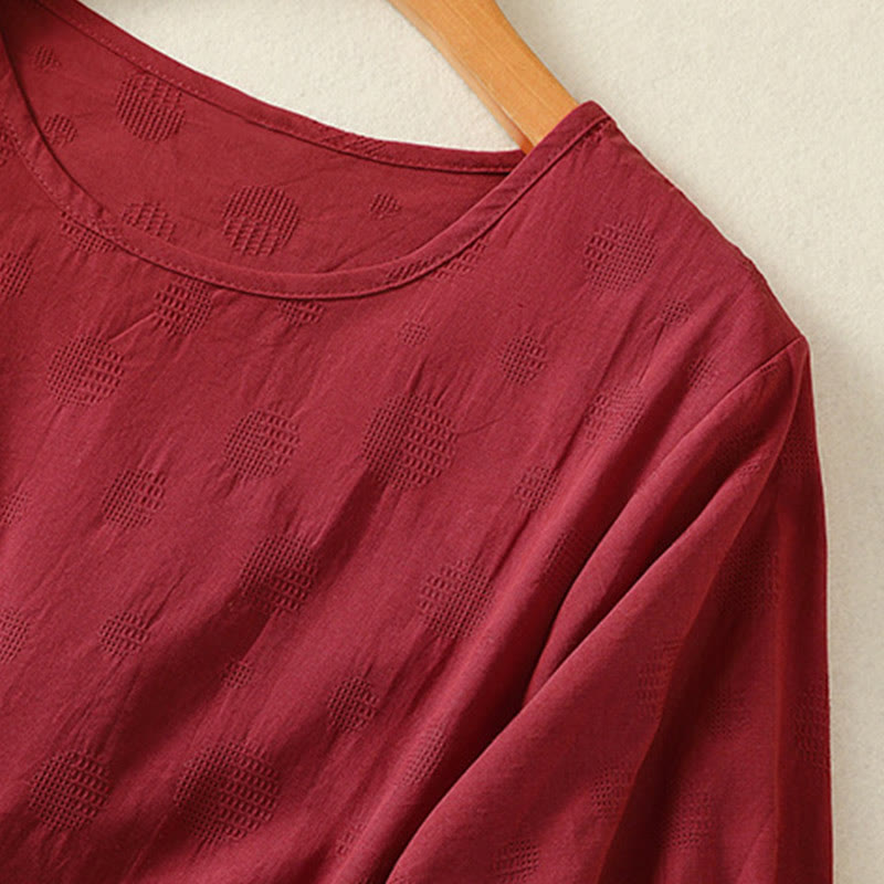 Conjunto de ropa de meditación Buddha Stones de 2 piezas: camisa de manga corta lisa para mujer, pantalones harem. - image 28
