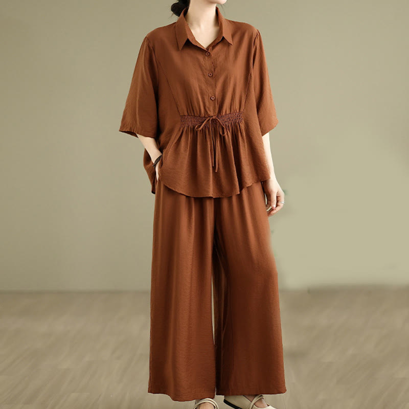 Conjunto de 2 piezas de ropa de meditación informal con cuello alto y pantalones holgados para mujer con Buddha Stones - image 11