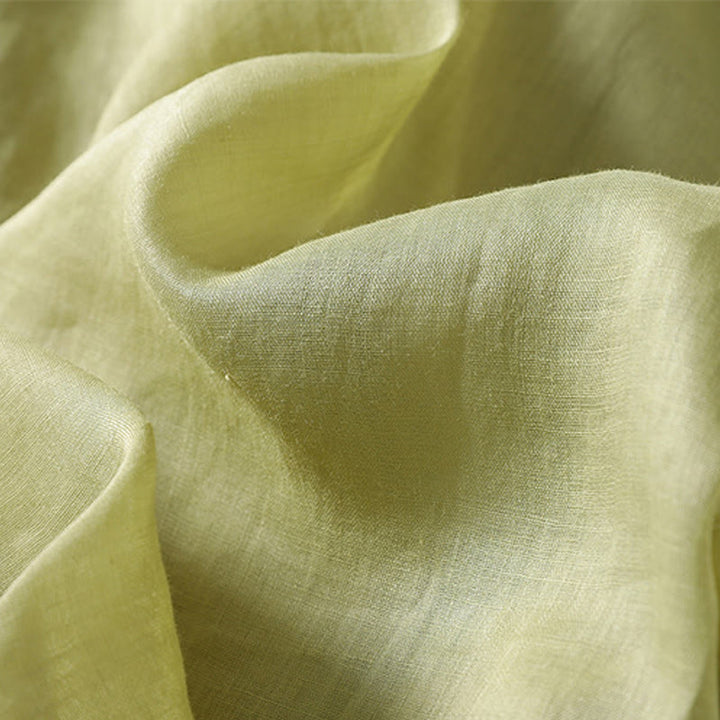 Pantalones anchos hasta el tobillo de algodón y lino con cordón ajustable para mujer, estilo casual Buddha Stones, con bolsillos - image 23