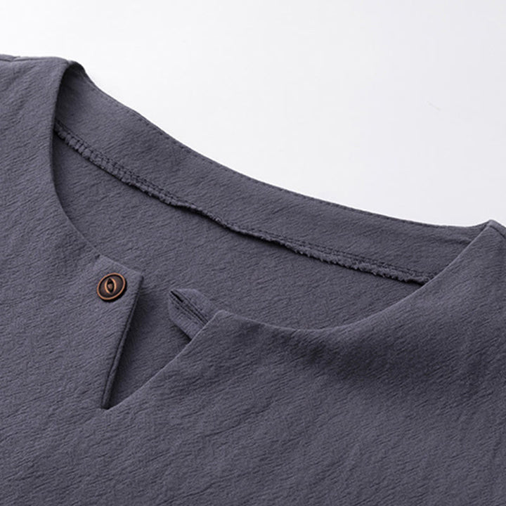 Conjunto de 2 piezas de camisa y pantalones de algodón con bolsillos y diseño de grullas con caracteres chinos de Buddha Stones y tela de meditación para hombre - image 22