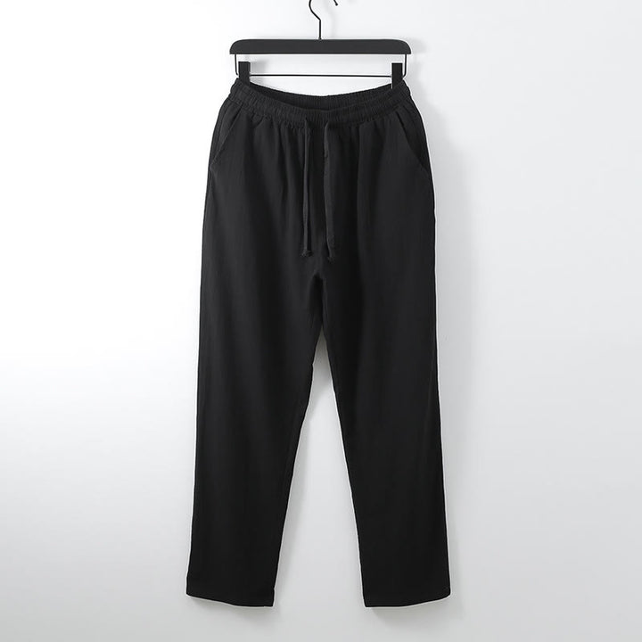 Conjunto de 2 pantalones kimono de algodón con cordones y bolsillos para hombre con Buddha Stones . - image 9