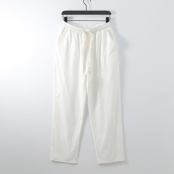 Conjunto de 2 pantalones kimono de algodón con cordones y bolsillos para hombre con Buddha Stones . - image 4