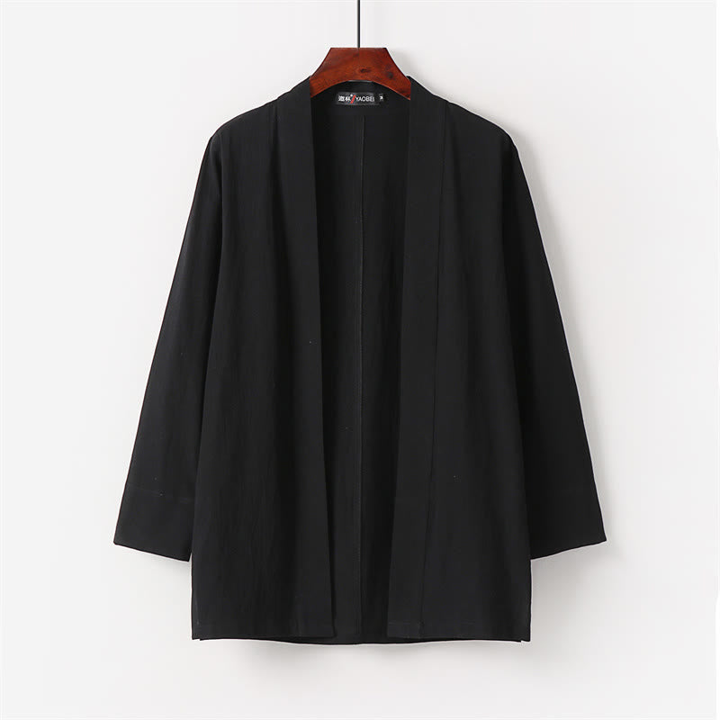 Conjunto de 2 piezas de kimono de algodón con pantalones hasta los tobillos para hombre con Buddha Stones. - image 8