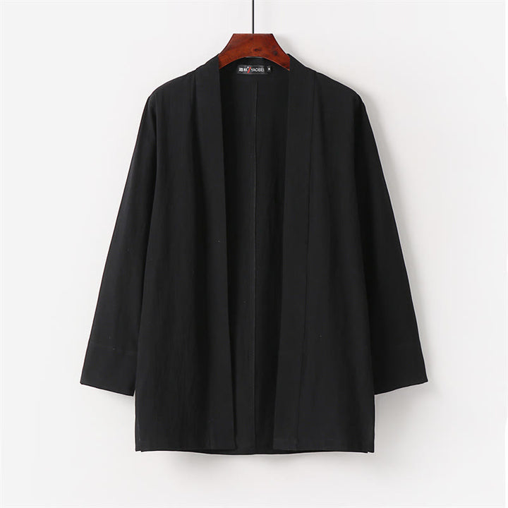 Conjunto de 2 piezas de kimono de algodón con pantalones hasta los tobillos para hombre con Buddha Stones. - image 8