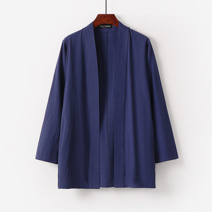 Conjunto de 2 piezas de kimono de algodón con pantalones hasta los tobillos para hombre con Buddha Stones. - image 14