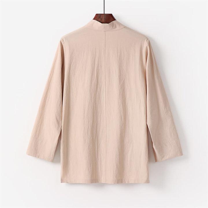 Conjunto de 2 piezas de kimono de algodón con pantalones hasta los tobillos para hombre con Buddha Stones. - image 11