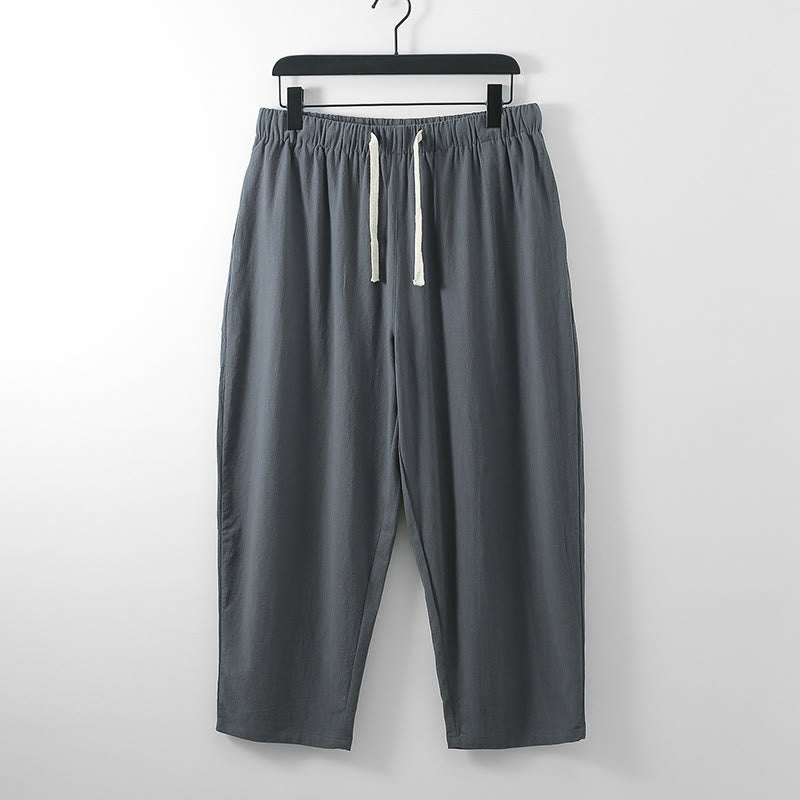 Conjunto de 2 piezas de kimono de algodón con pantalones hasta los tobillos para hombre con Buddha Stones. - image 2