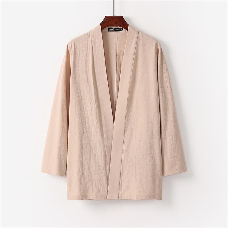 Conjunto de 2 piezas de kimono de algodón con pantalones hasta los tobillos para hombre con Buddha Stones. - image 10