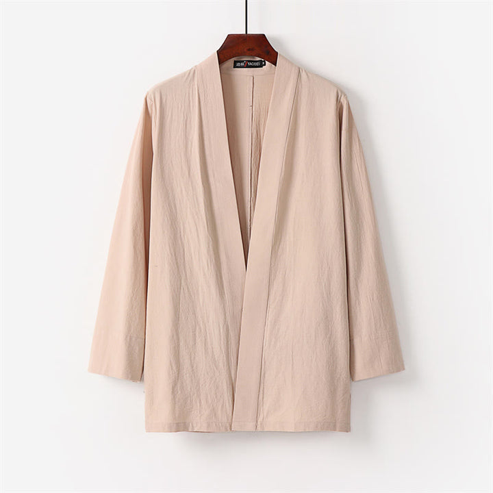 Conjunto de 2 piezas de kimono de algodón con pantalones hasta los tobillos para hombre con Buddha Stones. - image 10