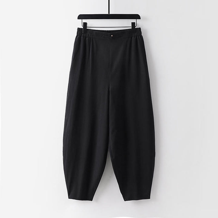 Conjunto de 2 piezas de camisa y pantalones de algodón con cuello en V y media manga con bolsillos para meditación de Buddha Stones para hombre - image 19