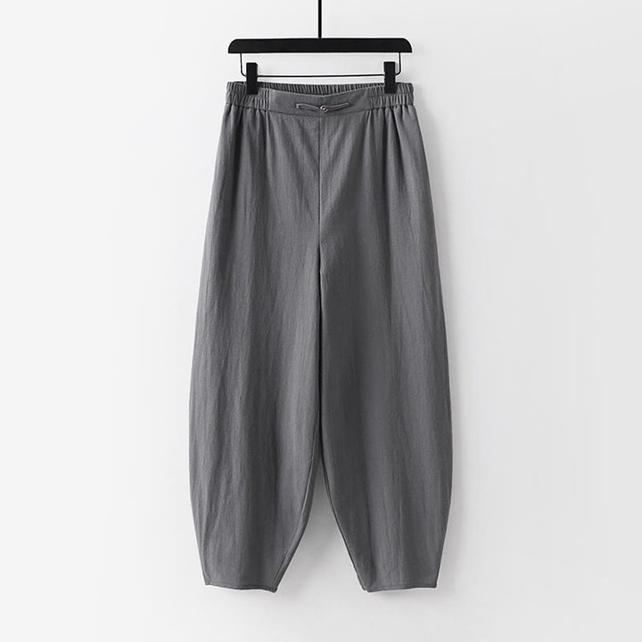 Conjunto de 2 piezas de camisa y pantalones de algodón con cuello en V y media manga con bolsillos para meditación de Buddha Stones para hombre - image 10